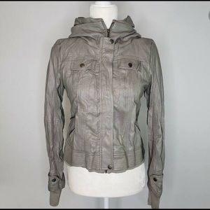 Forever 21 Gray Leather Jacket